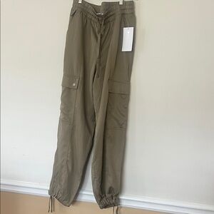 Athleta Olive Cargo Jogger Pants